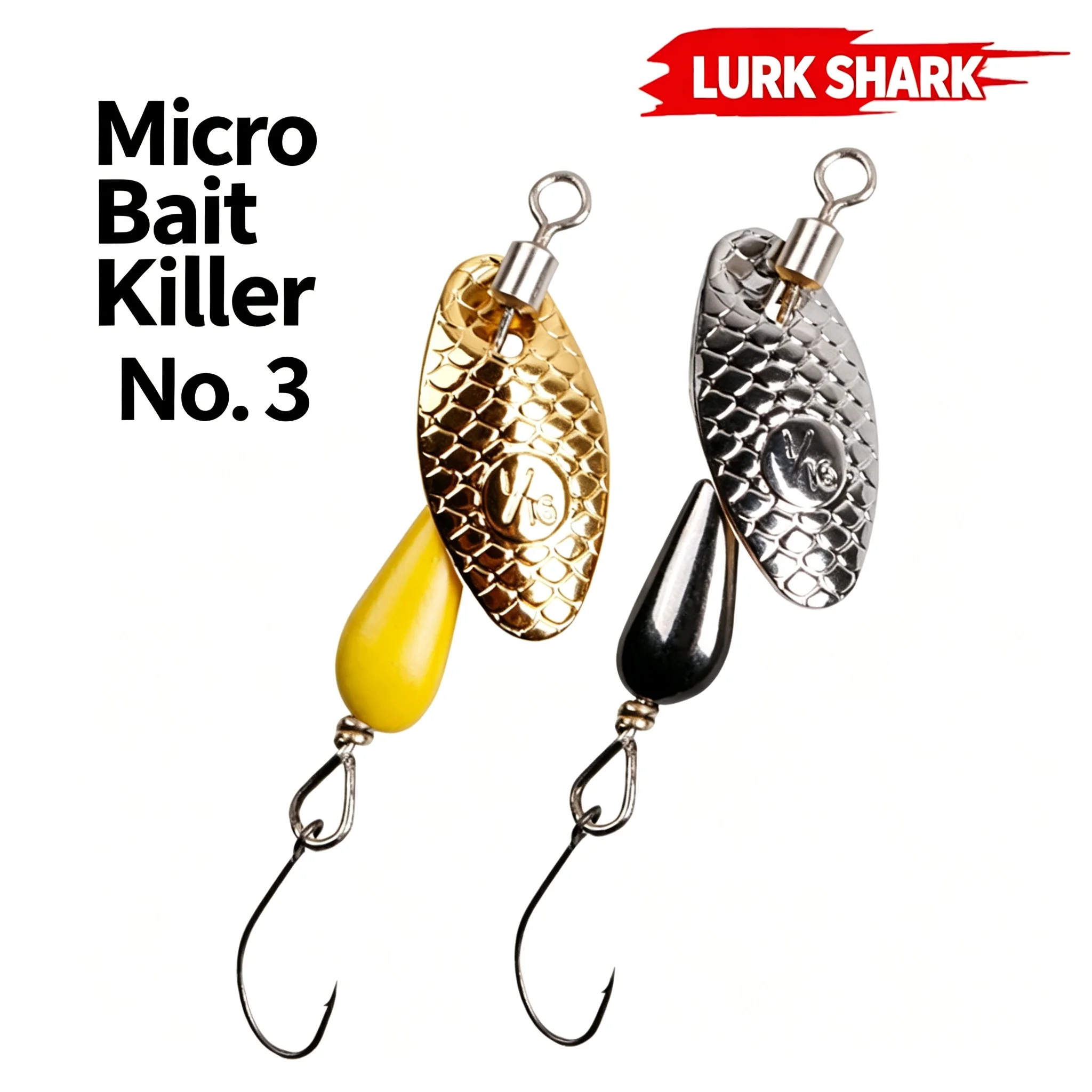 Fishing Lure Spinnerbait - Micro Spinner Lure 5.5cm 2.8g Eccentric