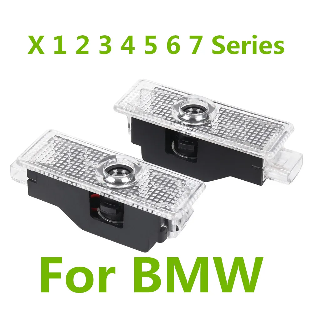 2PCS For BMW E46 E90 E91 E92 E93 F30 F31 F34 F35 F80 E60 E61 LED Car Door Interior Light Bulbs Decoration Lamp Auto Accessories