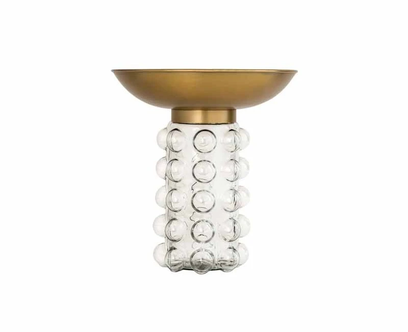 Magoo INS personality simple creative tempered glass light bulb edge metal countertop sofa corner coffee table