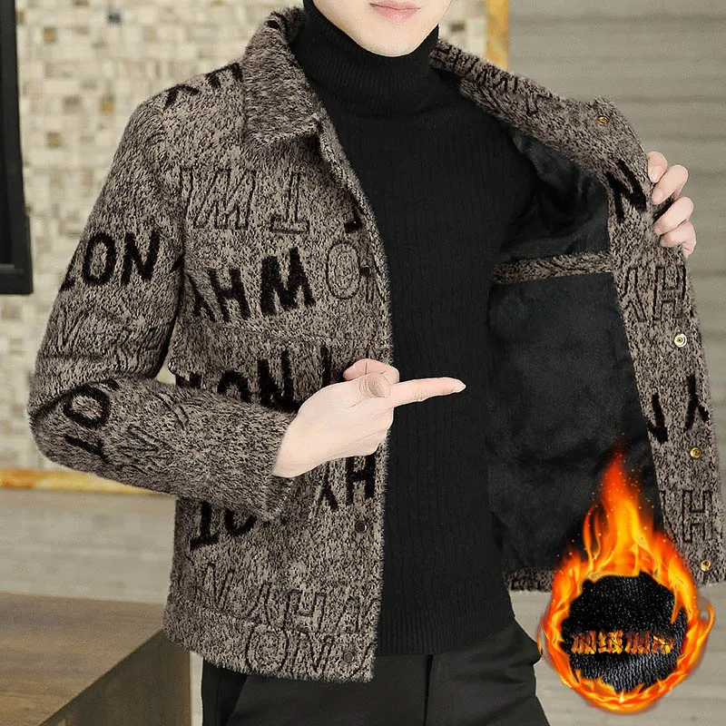 New Men Fleece Jacket Thicken Polar Hooded Jackets Cold-Proof Overcoat Coat Autumn Winter Casual Warm Outwear