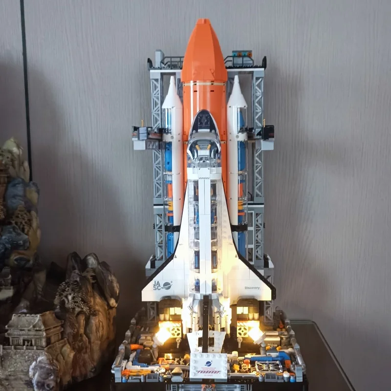 JAKI Space Rocket Space Shuttle To Explore The Moon Space Rocket Build Model Adult Children'S Building Blocks Toy