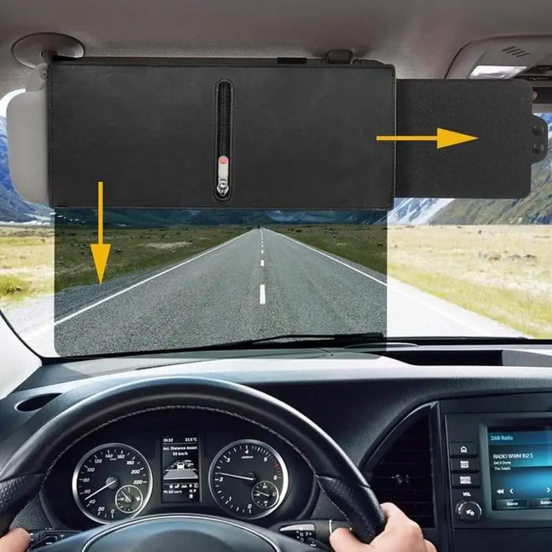 Extended Sun Visor For Car Car Visor Sunshade Extender Anti-Glare Window Shade Blocks UV Rays Side Windshield Sunshade For Front