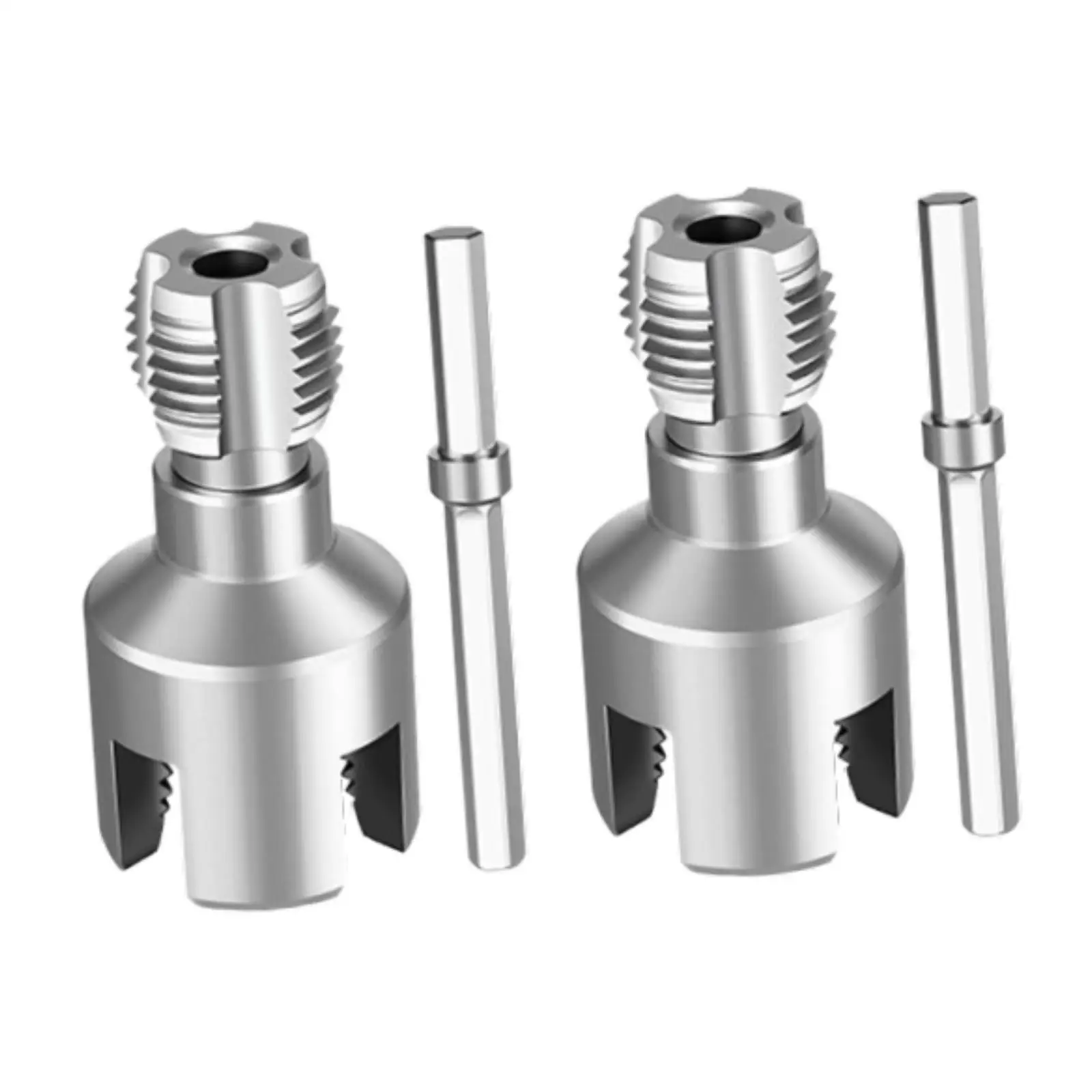 2x Integrated Internal External Pipe Threading Tool Home PVC Pipe Threaders