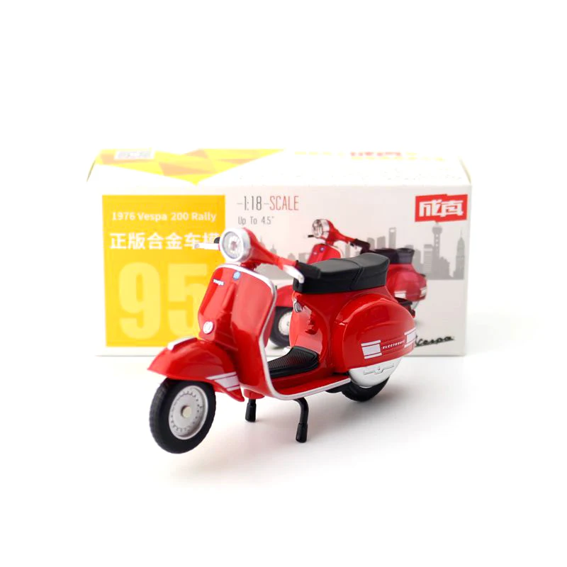 1:18 Scale 1976 Vespa 200 Rally Diecast Model Car For Collection Friend Children Gift