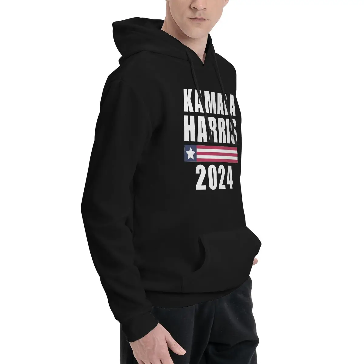 Kamala Harris 2024 Madam President Hoodie Men Women Sweatshirt Graphic Print Kanga Pocket Hoodies Pullover Long Sleeve Shirts