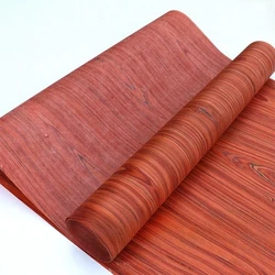 L:2.5Meters Width:55cm  Thickness:0.2mm Pure Color Wood Skin Pure RED Wood Skin  Solid Wood Manual Veneer