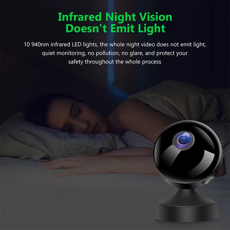 Xiaomi 4K WiFi Wireless Surveillance Camera Infrared Night Vision Motion Detection Alarm Wide-angle Smart Home Remote Monitor