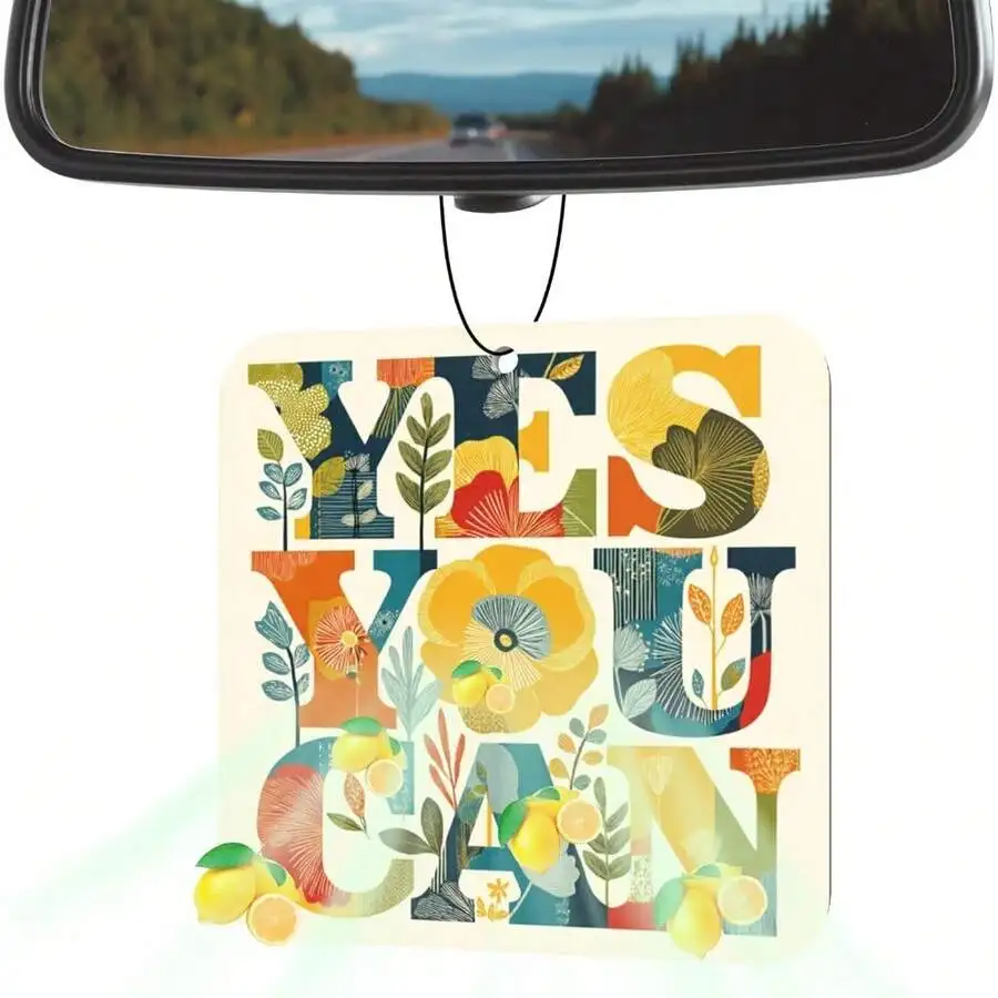 

Cute Car Air Freshener Hanging, Jasmine Air Freshener, Size 3.15 X 2.36 In,Unique Car Accessories