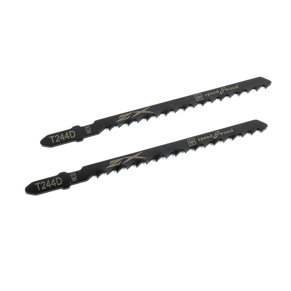 10Pcs 100mm HCS Jig Saw Blades T244D For High Speed  Wood Board Plastic Cutting For Wood/ Board/Plastic Cutting