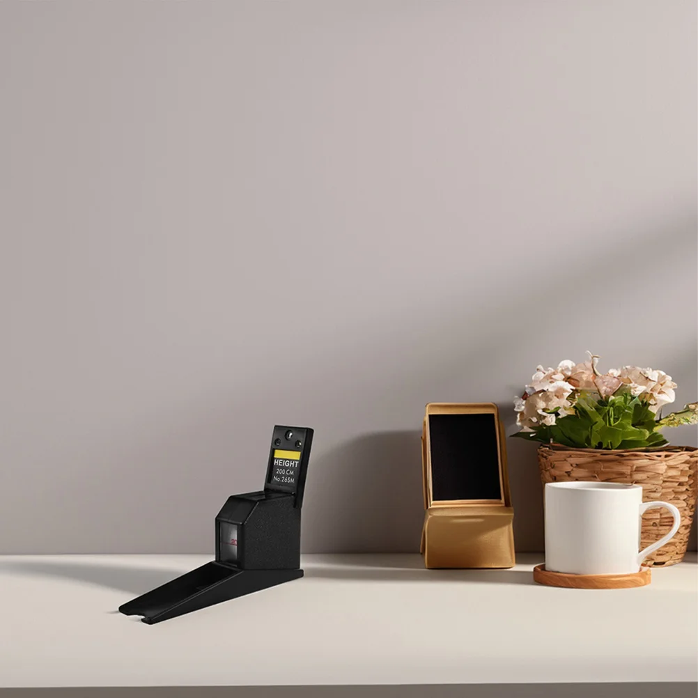 

2Pcs Retractable Wall Mounted Height Measuring Device Black Portable for Kids Adults Home School Hospital Body Height Gauge