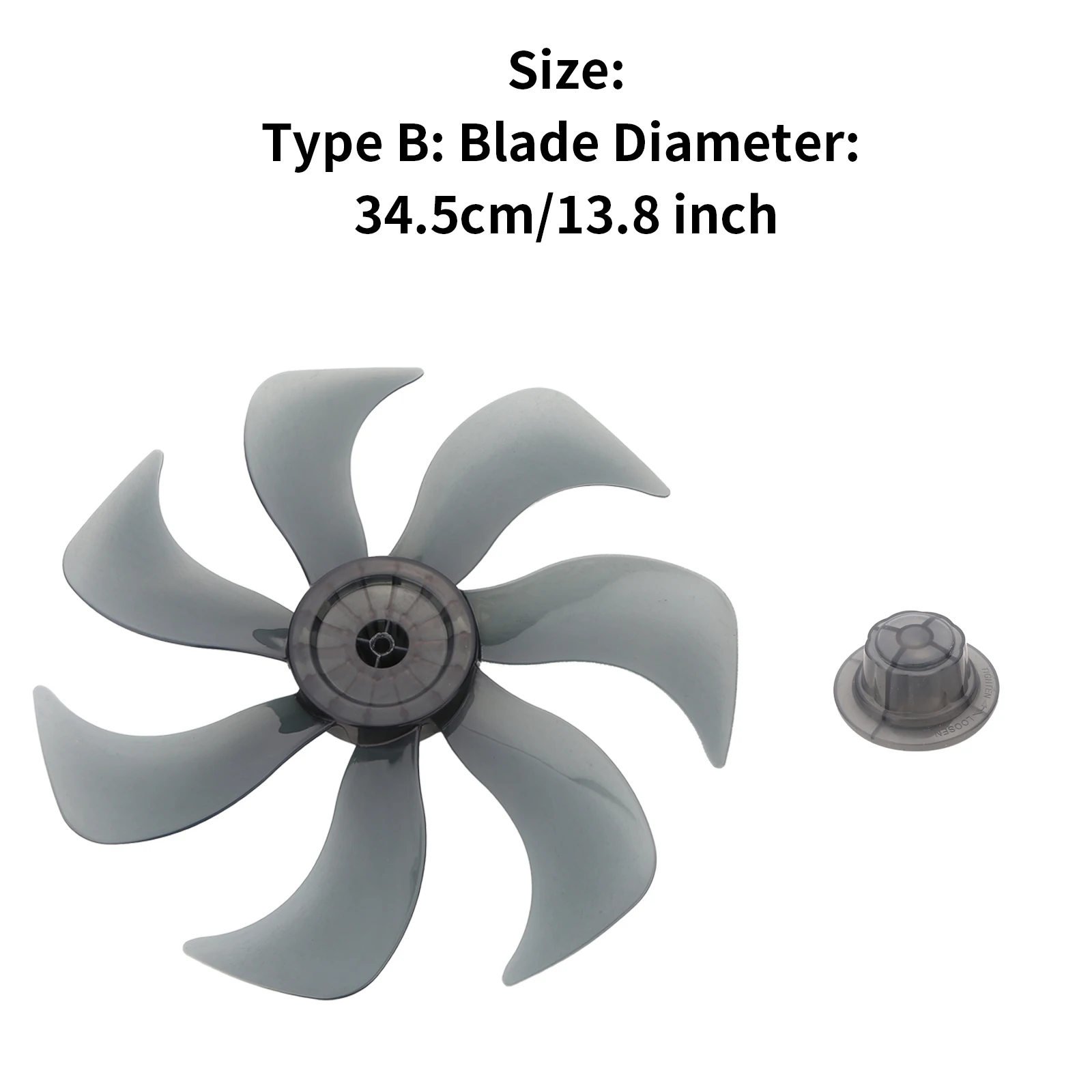 Hélice de ventilateur silencieuse en plastique, 3/5/7 feuilles, avec couvercle d'écrou, pour ventilateurs de sol ménagers, accessoire de ventilateur de Table