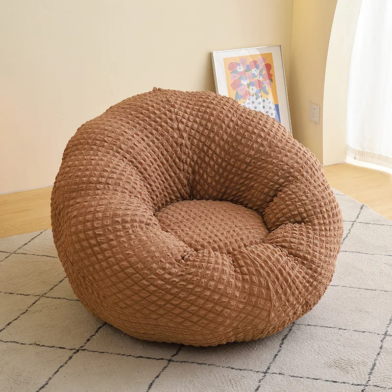 Solid Color Elastic Pumpkin Lazy Chair Sofa Cover Dustproof Solid Slipcover Couch Protector Case Armchair Slipcover Sofa Cover