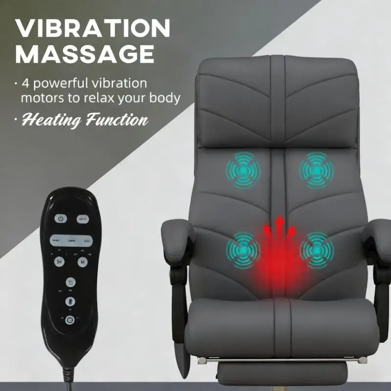 최고의 편안함과 지지력을 위한 발받침이 있는 하이백 리클라이너 의자 가정 및 사무실 공간용