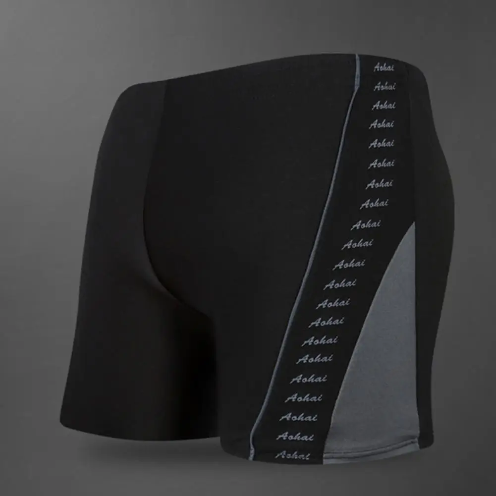 

Swimming Shorts Short Men Swimming Trunk Stretchy Anti-shrink Chic Casual Summer Men Swimwear