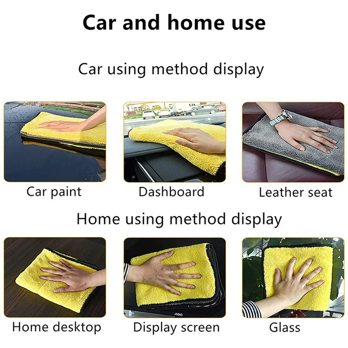 

4 шт. ультратолстое плюшевое полотенце премиум-класса из микрофибры и 1 шт. автомобильный чехол для головы, накладка для гандбола, чехол для ручки переключения передач