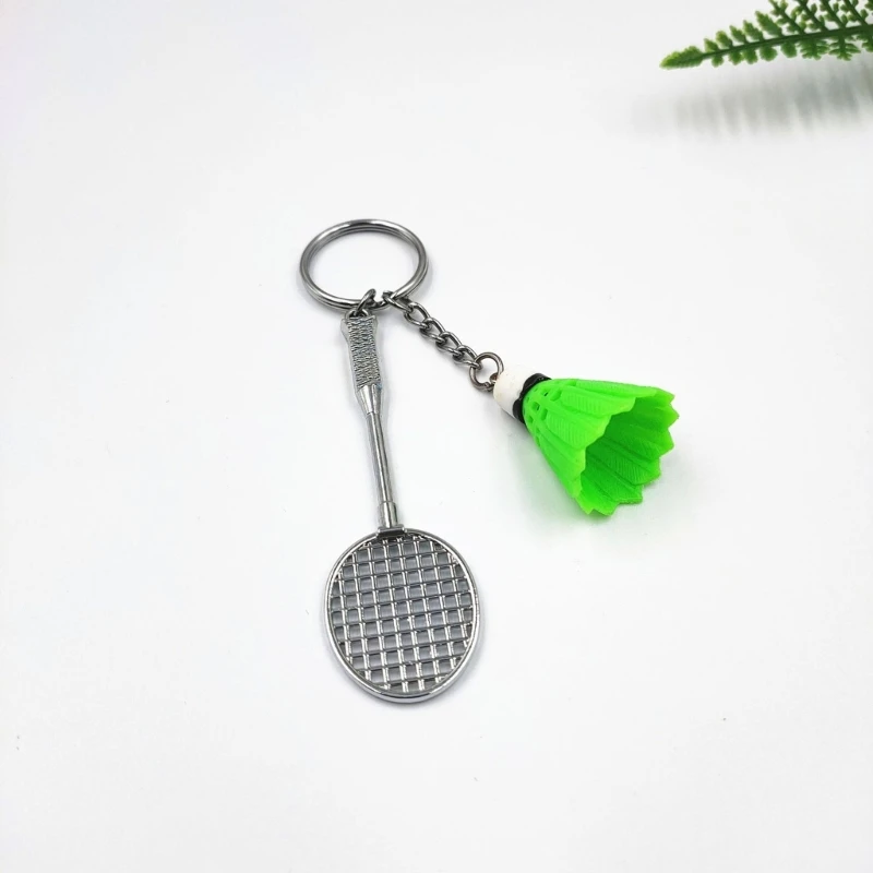 Porte-clés badminton, accessoires décoration pour porte-clés à breloques