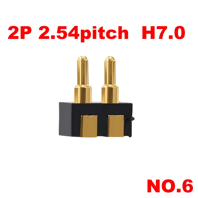 1 stücke 3p 4p 5p 2,54 h 5,5 6,0 7,0 4,0 5,7 feder belasteter Pogo-Pin-Stecker Seite Schweiß halterung smd Streifen kontakt smt Buchse männlich – Detail 18