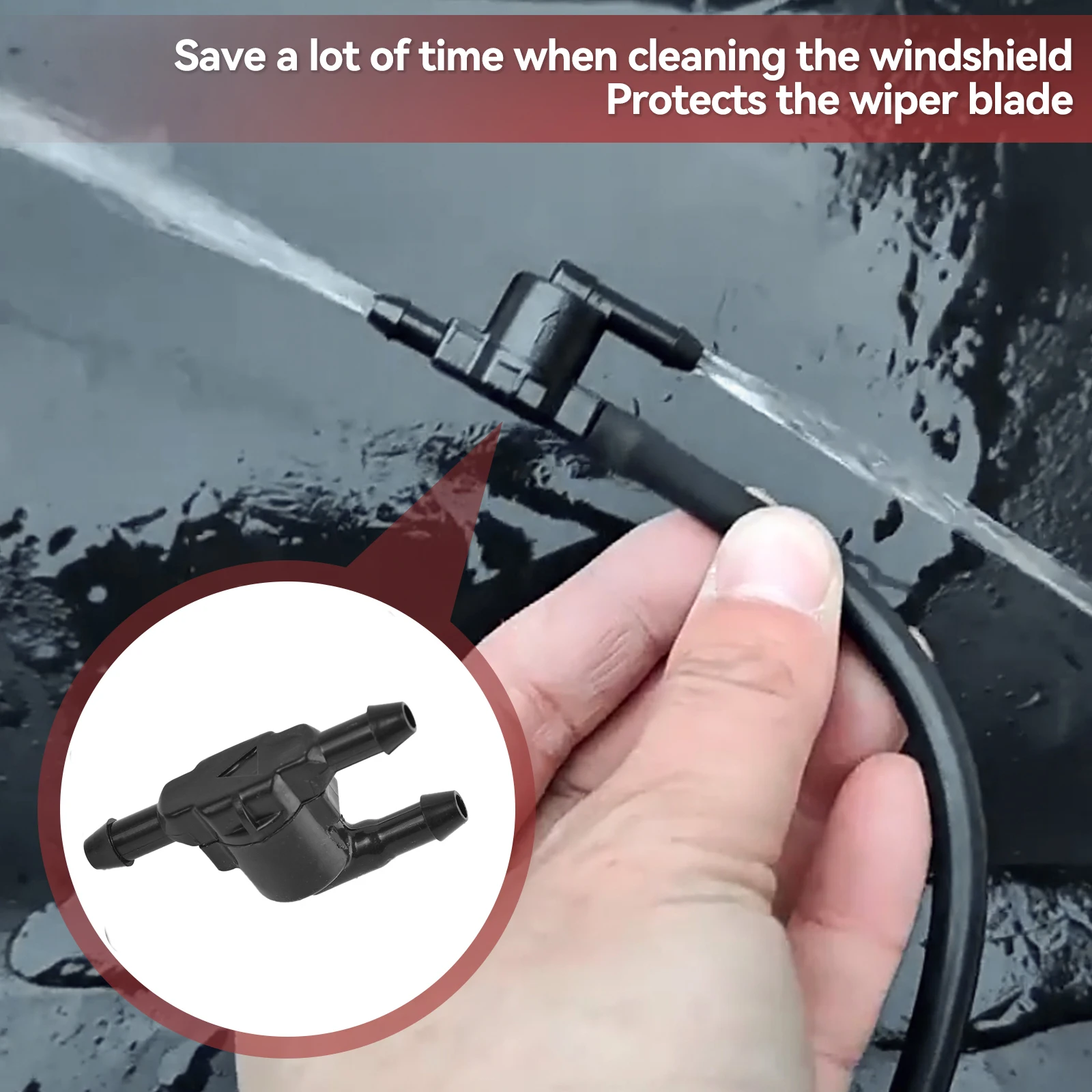 

1pcs Car Windshield Washer Hose Valve For Toyota Auris Corolla Hilux Prius 85321 28020 Windscreen Wiper Washer Car Accessories