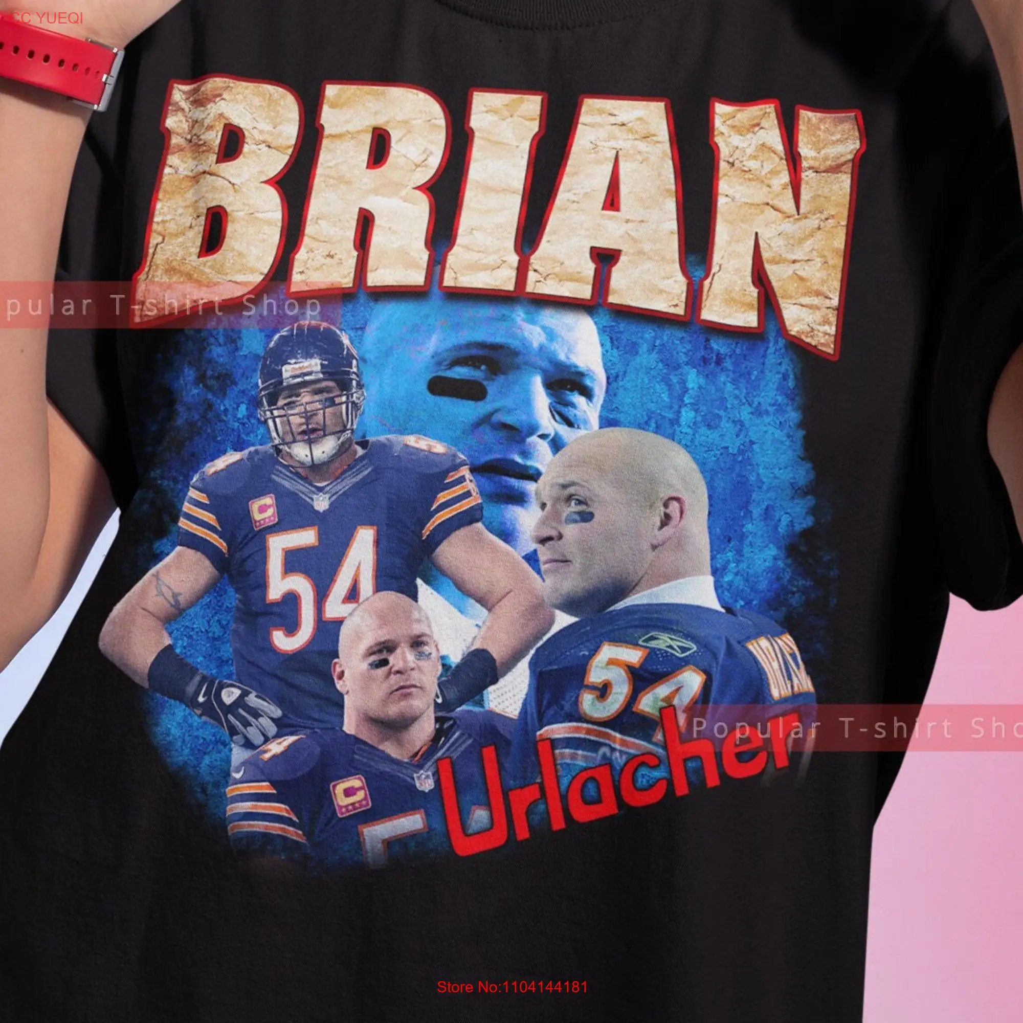 Brian Urlacher Vintage T Shirt For Him Her SweaT Express Shipping Available long or short sleeves