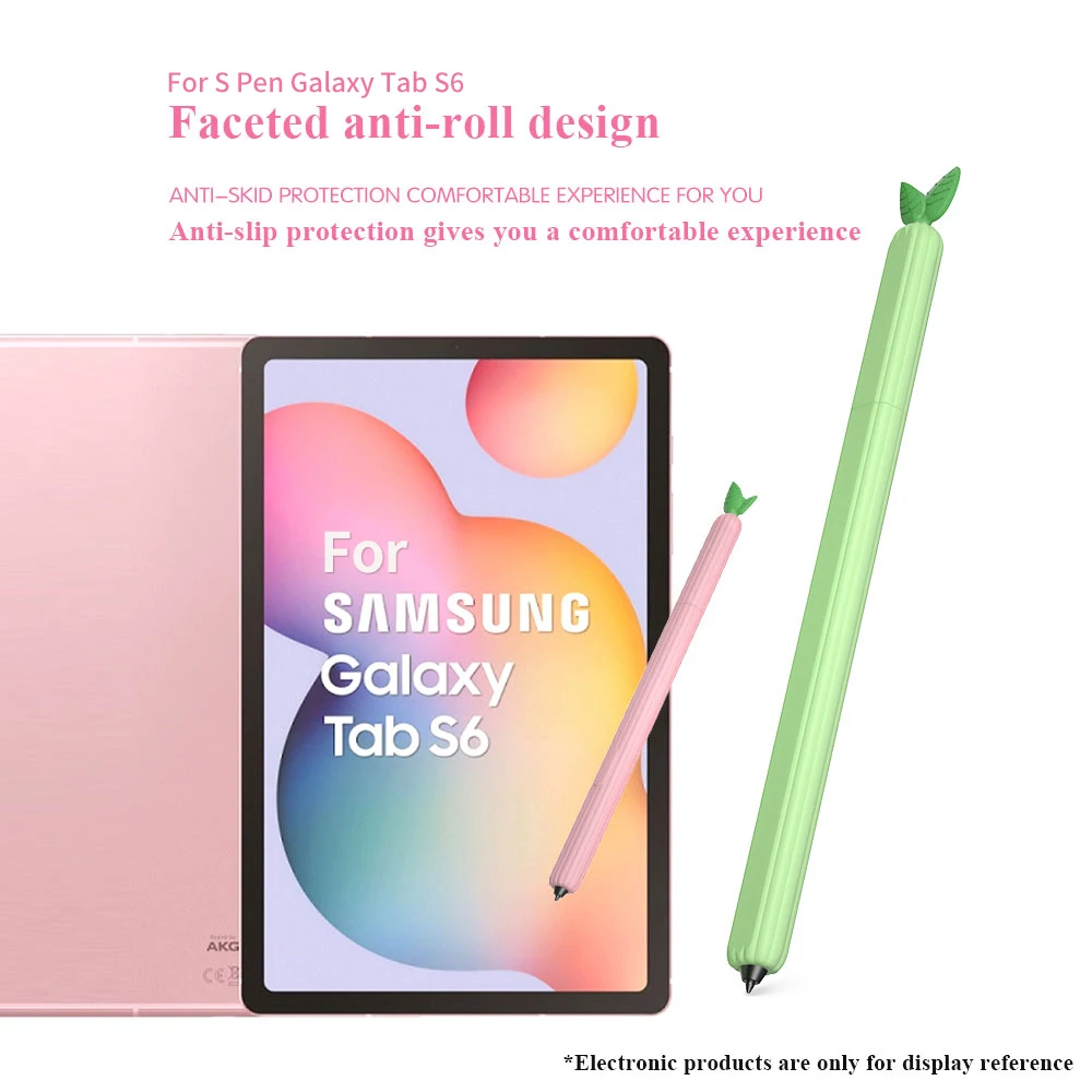 Vintage Federmäppchen für Samsung Galaxy Tab S6, flüssiges Silikon, Stylus-Stift-Abdeckung für Samsung Tab S6, rutschfeste Schutzhülle