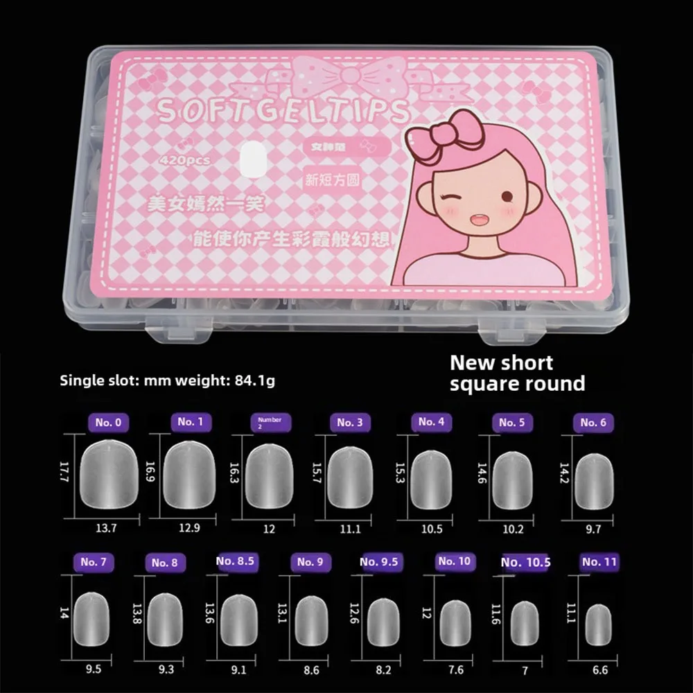 Gifts Ultra Short Matte Nail Tips Waterdrop Almond Shape Thin Seamless Artificial Nails No Trace False Nails