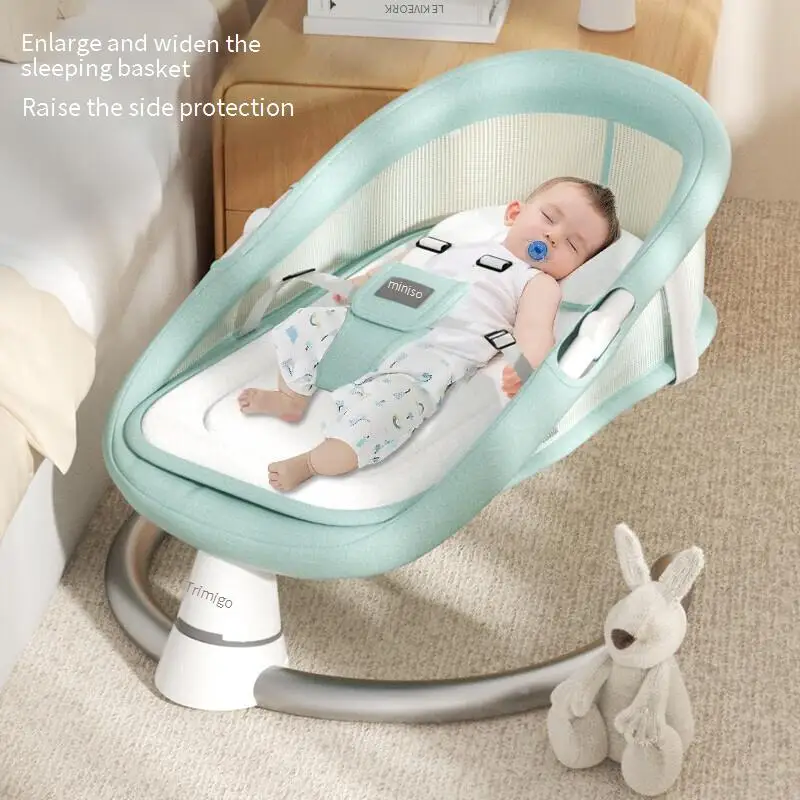 

Электрическое кресло-качалка для младенцев, успокаивающее устройство для новорожденных, несколько скоростей, удобная подушка для сиденья, подарок на выписку/на рождение ребенка