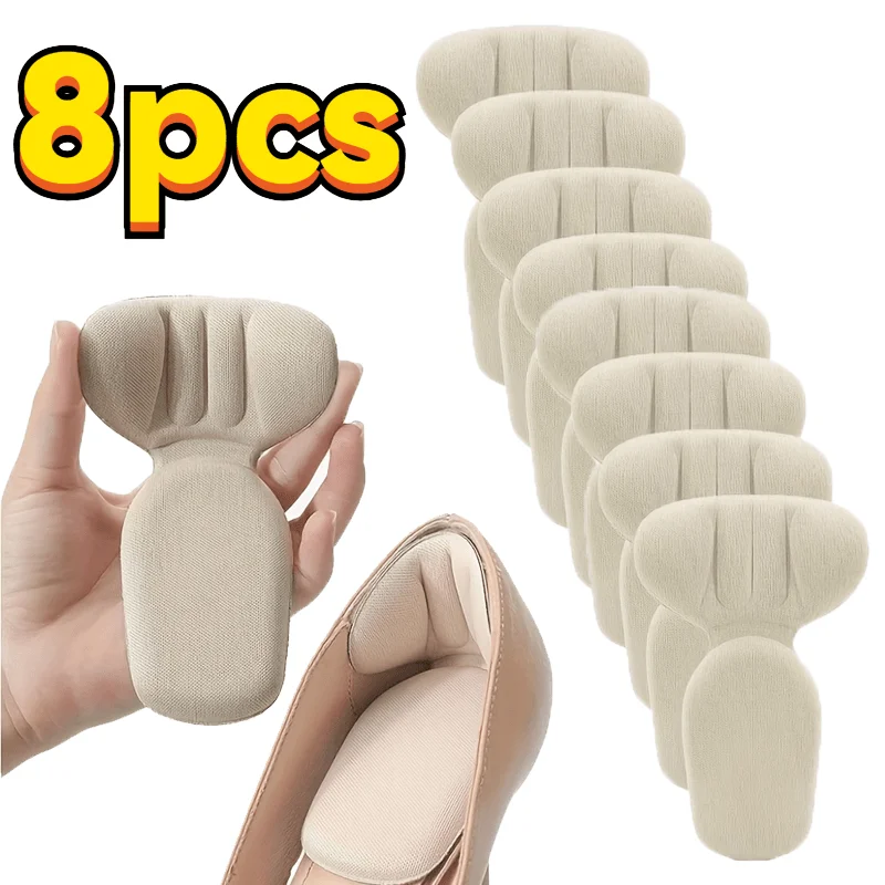 8pcs of 2-In-1 Heel Pads, Ultra-Soft Anti-Friction Heel Pads And Foot Pads, Anti-Slip, Size-Adjustable, Foot Protection