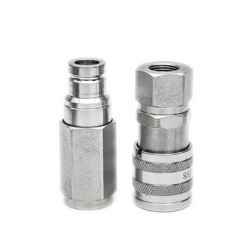 

Flat Face Type Female and Male ISO 16028 Hydraulic Valve Hydraulic Quick Coupler for Skid Steer Loader