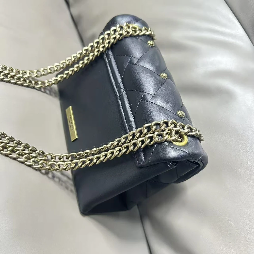 

2026Fashion Eagle Head Bag New Simple Chain Bag Diamond Mesh Embroidered Thread Single Shoulder Slit Bag Outdoor Mommy Bag