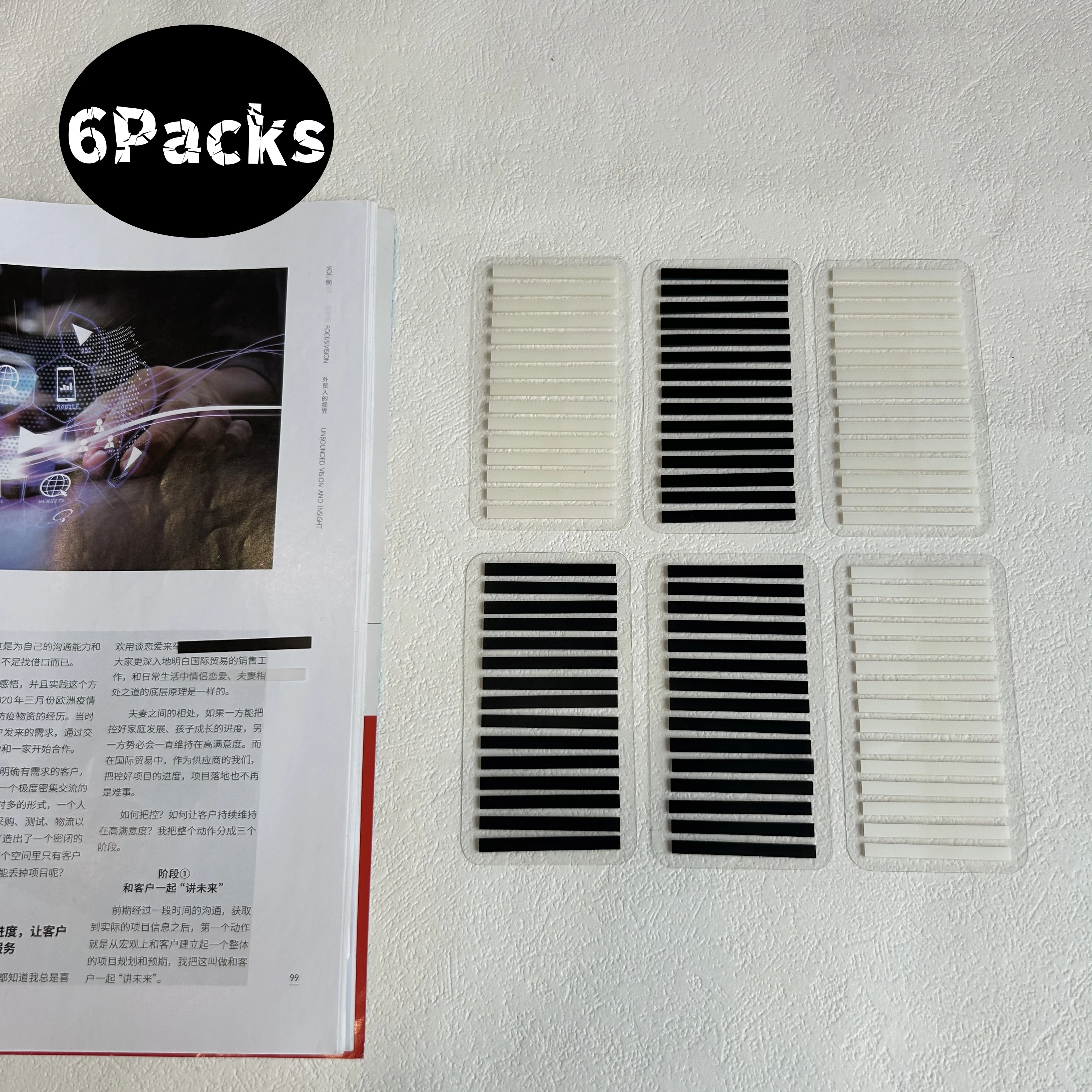 1800 Pcs Colorful Transparent Self-Adhesive Index Tabs Sticky Notes Flags Stationery for School Office Supplies