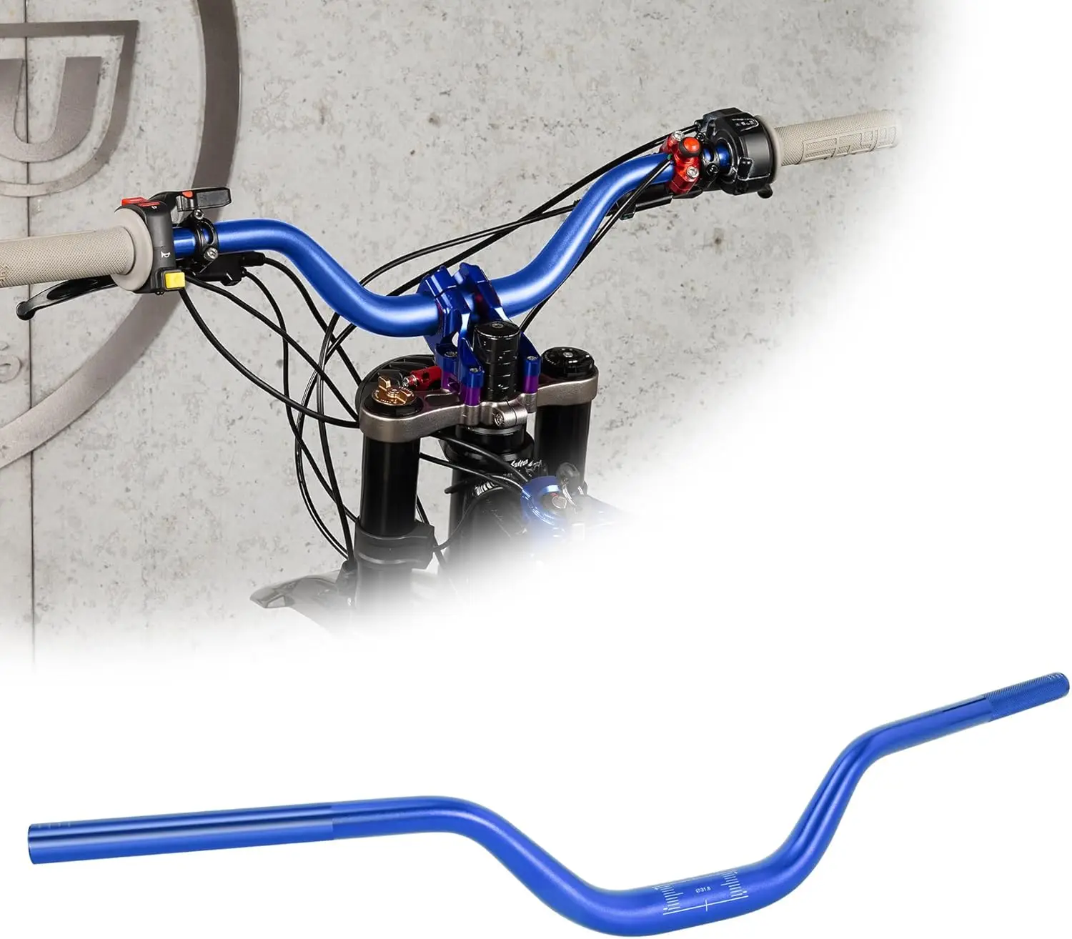 

Руль для Surron Mid Riser, руль мотоцикла для бездорожья, 1,3 мм, алюминий 6061, с редукционным ремешком, подходит для Surron Light Bee Talaria Sting