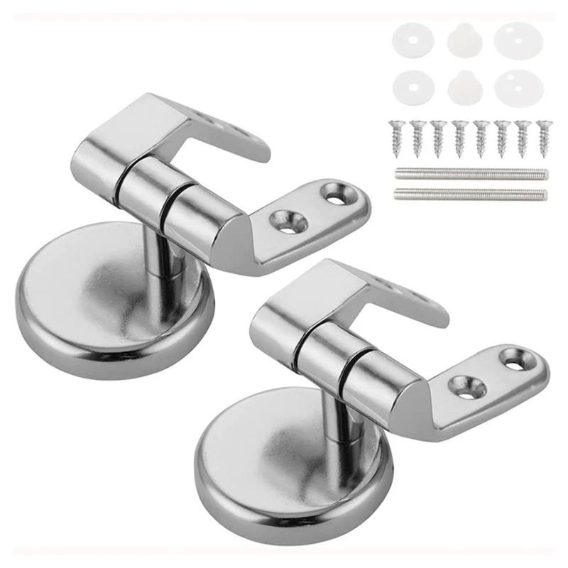 

Toilet Seats Hinge Zincs Alloy Tightening Toilet Lid Hinge Bathroom Hardware Toilet Replacement Part Easy to Install