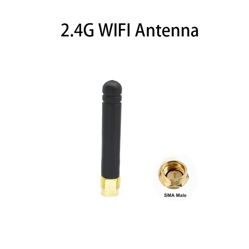 2pcs 2.4ghz Wifi Wireless SMA Modem Bluetooth External 2DB Antenna Enhanced Wifi Signal Omnidirectional Antenna