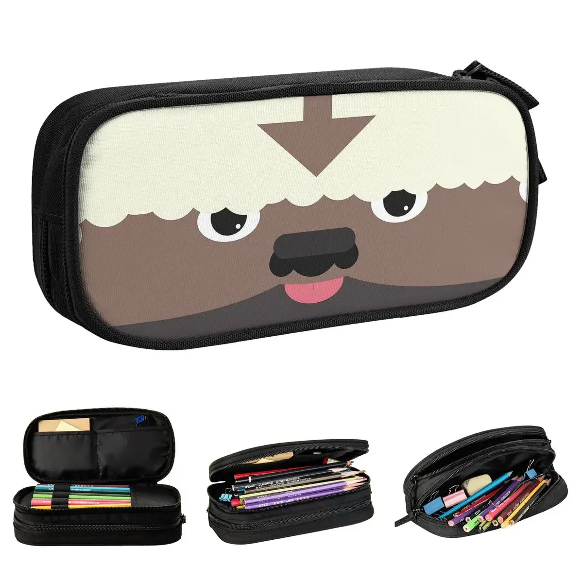 Appa  The Last Airbender Pencil Cases Pencilcases Pen Holder Student Big Capacity Bags School Supplies Gifts Stationery