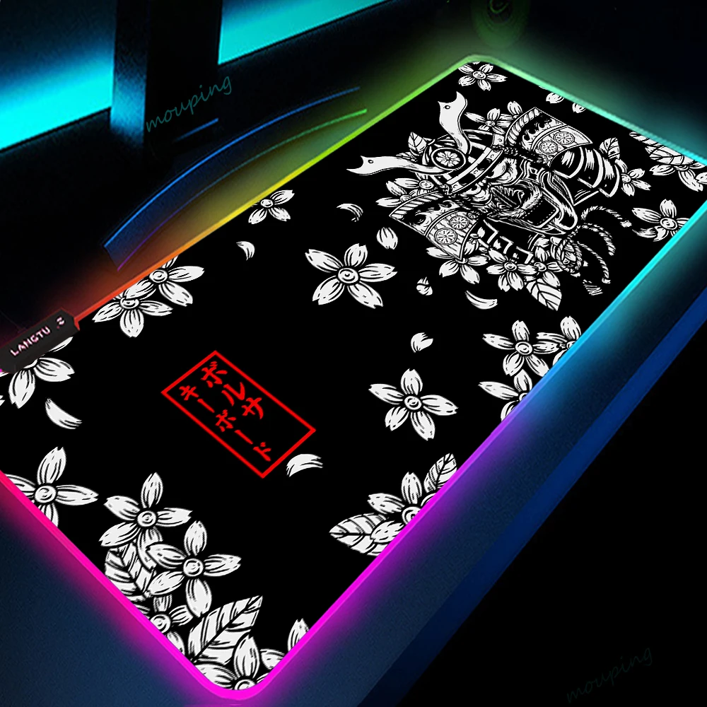 Alfombrilla de escritorio RGB Dragon HD, accesorios para Gamer, alfombrillas de ratón grandes con luz LED, XXL, para PC y ordenador, con retroiluminación