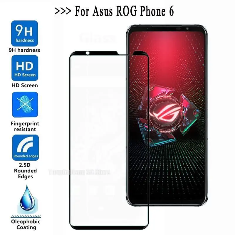 3-1PCS Tempered Glass For Asus ROG Phone 6 Pro Batman 6 Diablo Immortal Glass for Asus ROG Phone 6D Ultimate Screen Protector