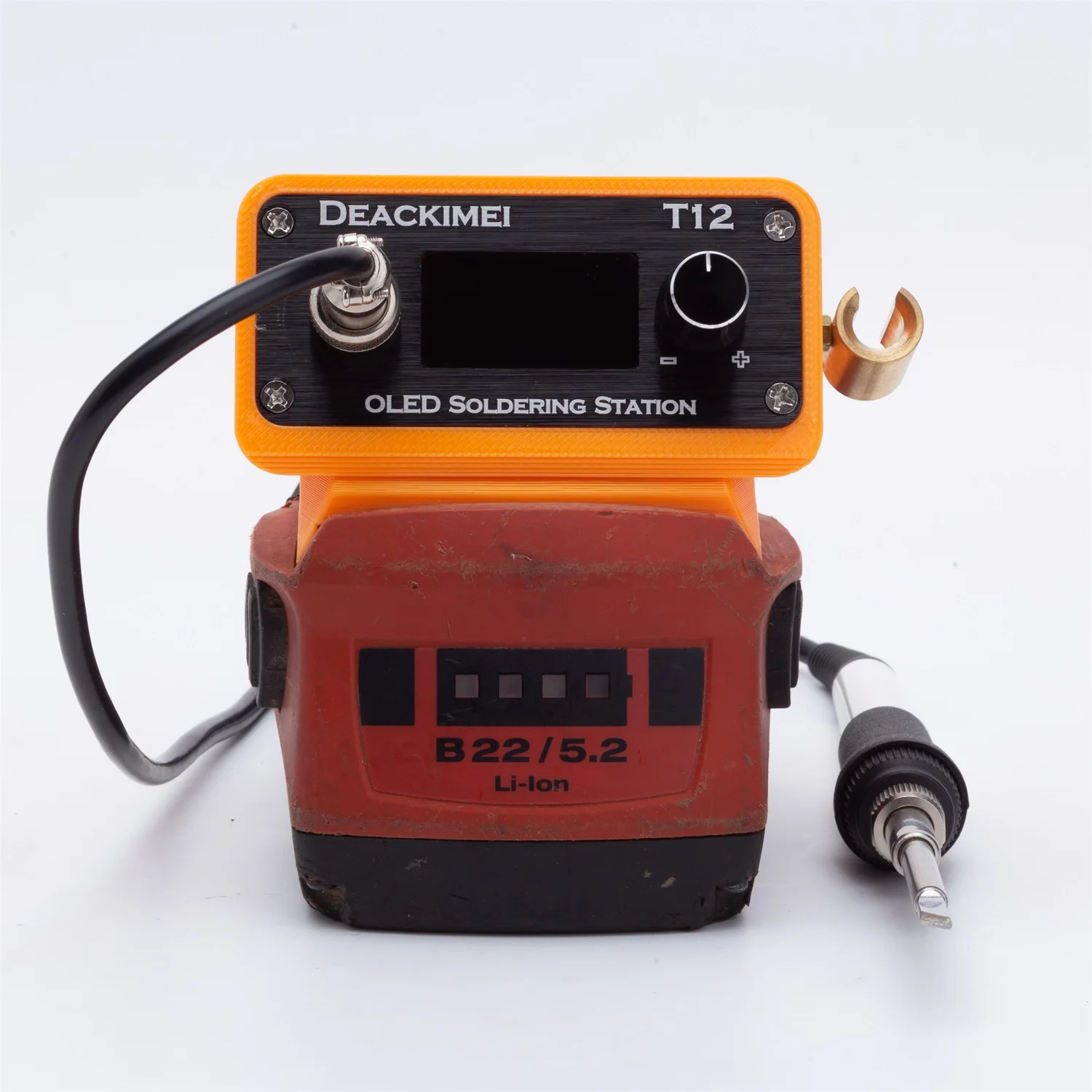 For HILTI B22 22V Lithium Battery Welding Iron OLED T12 Cordless Soldering Iron Station Electric Solder(NO Battery)