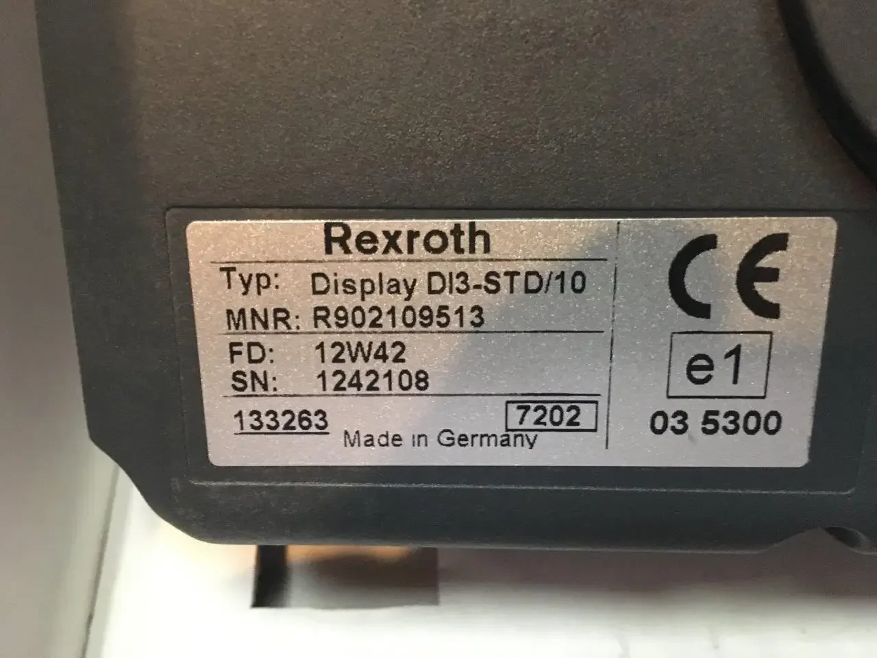 Layar Tubuh Rexroth DI3-STD/10 (R 902109513 ) Caja berhasil