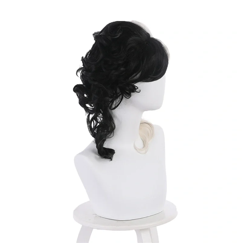 Parrucca Cosplay Cruella Evil signora Cruella De Vil Emma Stone Costume Black White Hair Movie accessori di Halloween In magazzino Takerlama