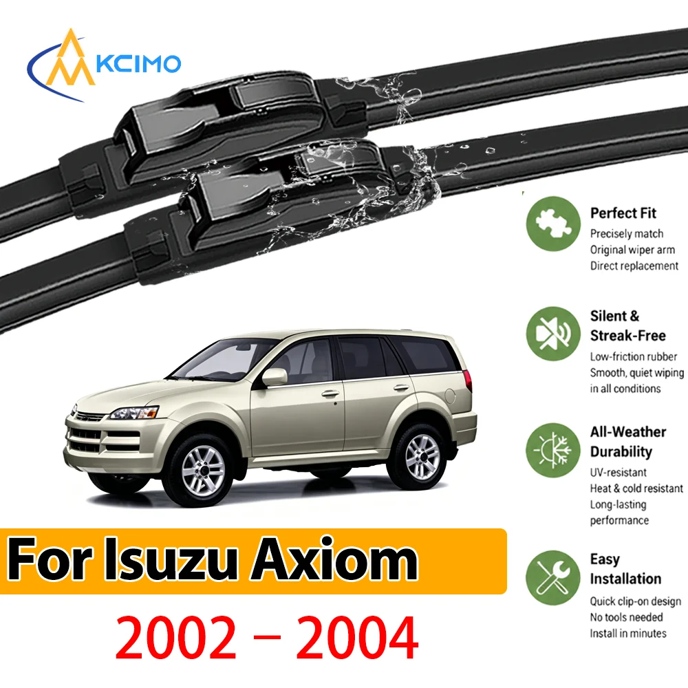 

Guarantee Clear Vision 2PCS Wiper Blades for Isuzu Axiom 2002-2004 All-Season Clarity Easy Install Safe Driving Confidence
