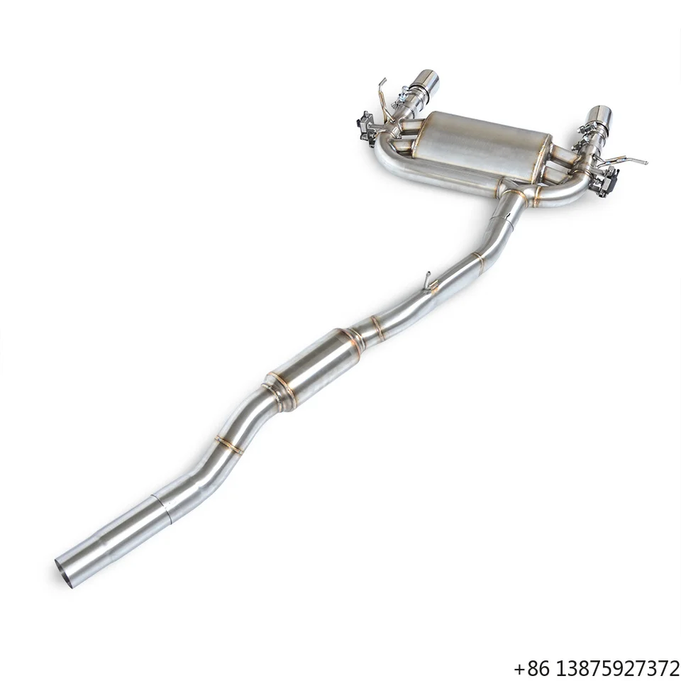 

Sonicdiy 1.5mm Smooth Finish Stainless Steel Valve Axle-Back Exhaust for TT MK1 1.8T 20V Turbo 1998-2006