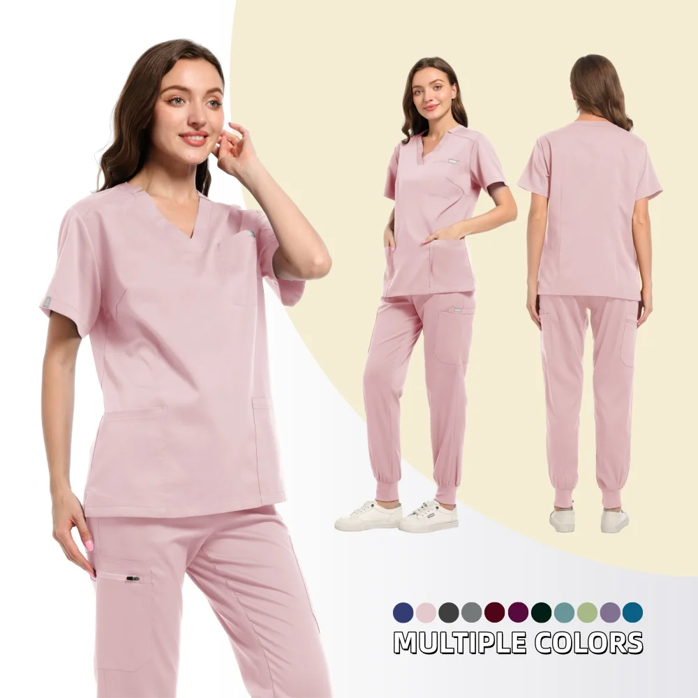 Oral Hospital Operating Room Clothes Scrub Set Unisex Short Sleeved Doctor Nursing Uniform Beauty Salon Clinic Pharmacy Workwear
