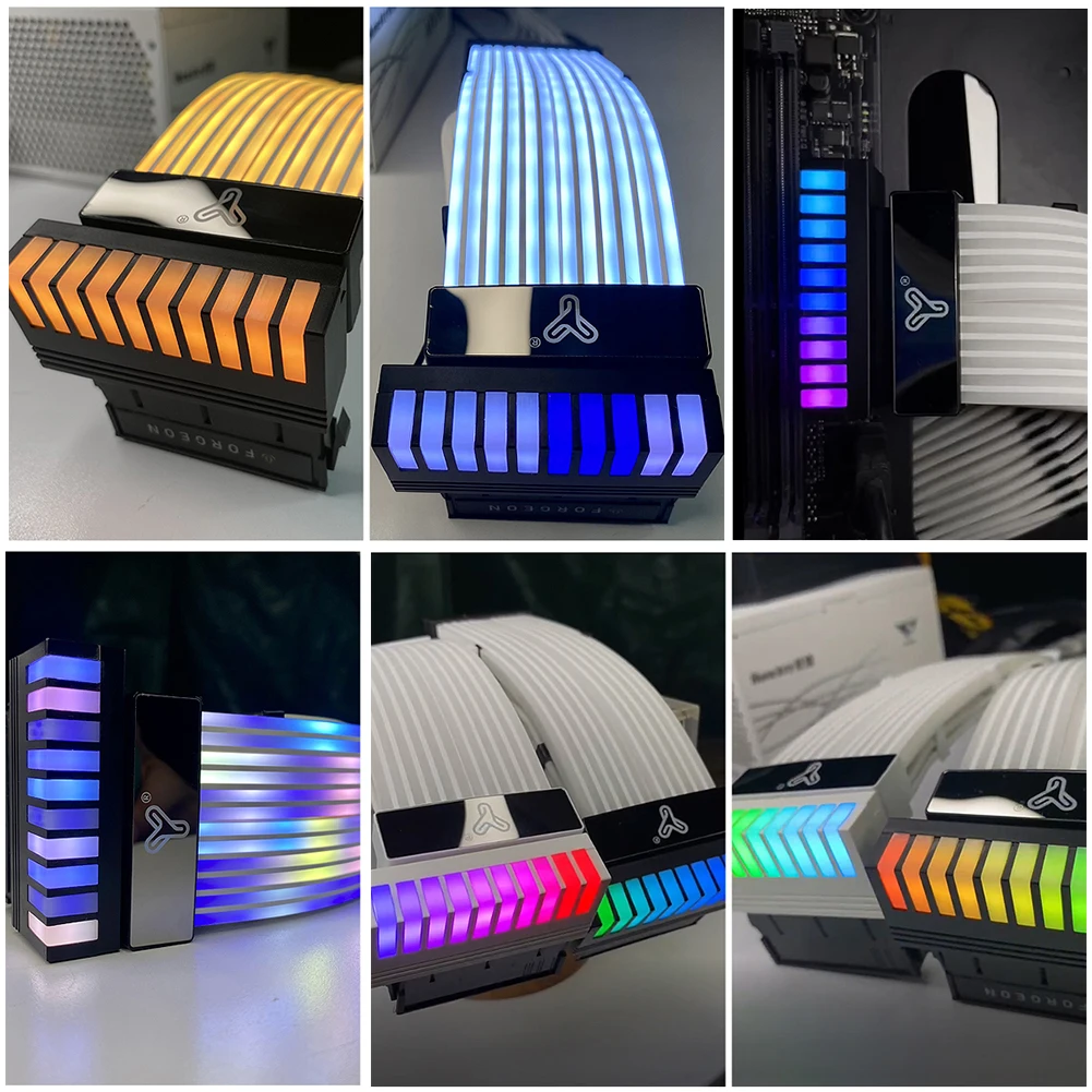 Atx 24pin 90 Grad Netz stecker Adapter 9 LED Argb Power Mainboard Anschluss 5V 3 Pin Argb Aura Sync für Motherboard Desktops PC