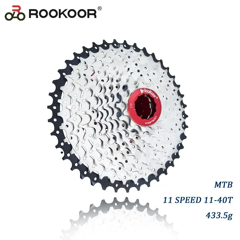 Rookoor Mountain Bike MTB 11 Speed Cassette 11S 11-40T Bicycle Parts Cassete Freewheel Sprocket Ultralight Bicycle Accessories