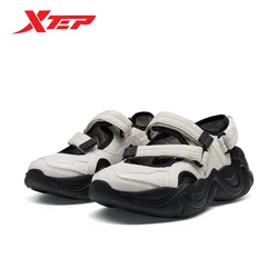 Xtep Mary Jane Sandals For Women 2024 Summer Comfortable Casual Shoes Rebound Fashion Outdoor Shoes 876218320045