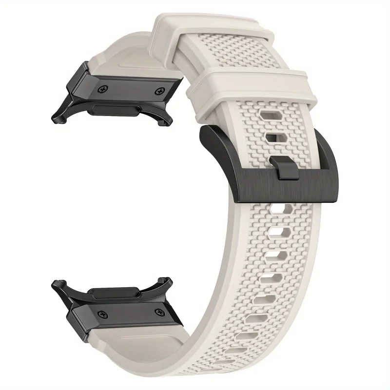 حزام رياضي من السيليكون قابل للتنفس لساعة سامسونج الترا 47 ملم، تصميم سريع التحرير، حزام رأس معدني قوي للغاية