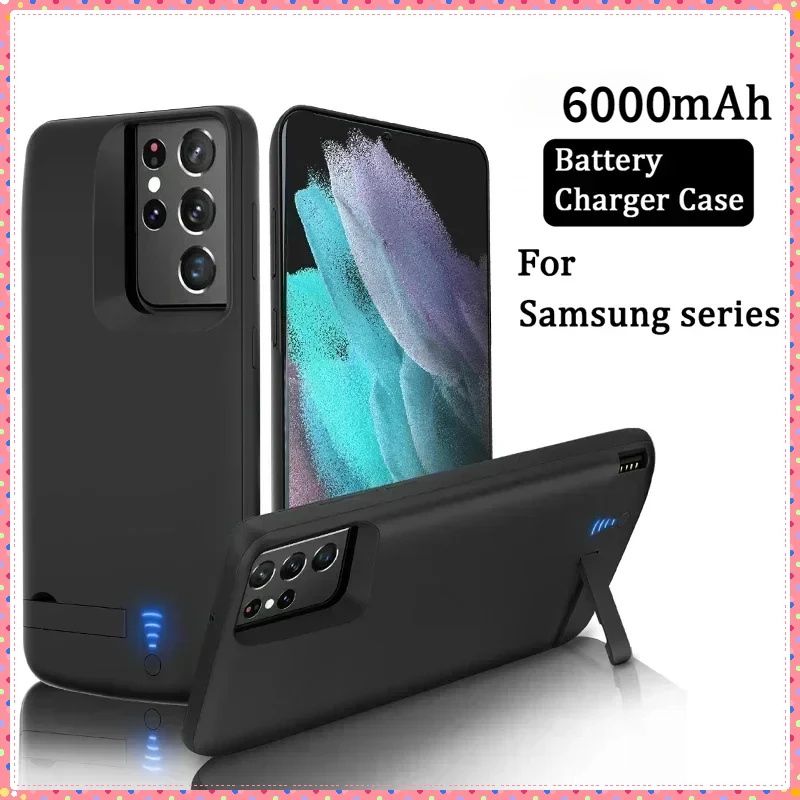 Power Bank Case for Samsung Galaxy S10 S10E S20 S21 S22 Fast Battery Charging Case for S20 S21 S22 Ultra/FE Smart Phones