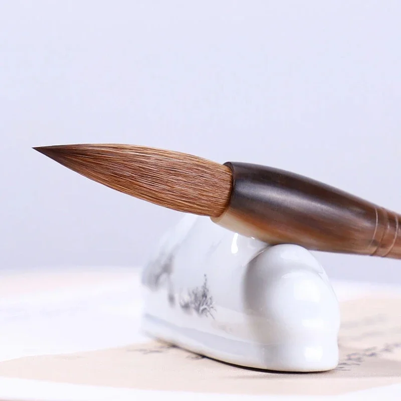 Upscale Mixed Hair Regular Script Calligraphy Brush Cursive Running Script Writing Landscape Freehand Brushwork Brush Painting