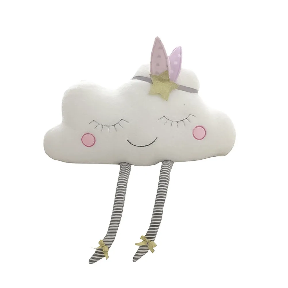 

Подушка Smile Cloud: Мягкая подушка-облако с наполнителем из ПП-хлопка для дивана и кровати, размер S, портативная, удобная, поддерживающая, креативный подарок