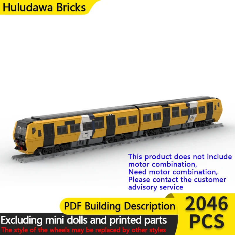 City Car Model MOC Building Bricks Dutch Railway Passenger Train Modular Technology Children Holiday Gifts Assemble Toys Suit
